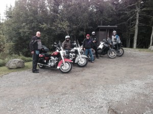 The gang ready to leave Quoddy Head for the boarder