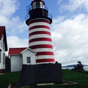 Quoddy Head light.  Most eastern point in the continental US.